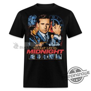 Threat Level Midnight Shirt The Office Threat Level Midnight Retro Vintage Classic T Shirt trendingnowe.com 2