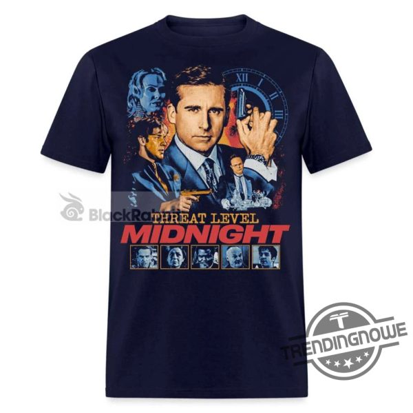 Threat Level Midnight Shirt The Office Threat Level Midnight Retro Vintage Classic T Shirt trendingnowe.com 3