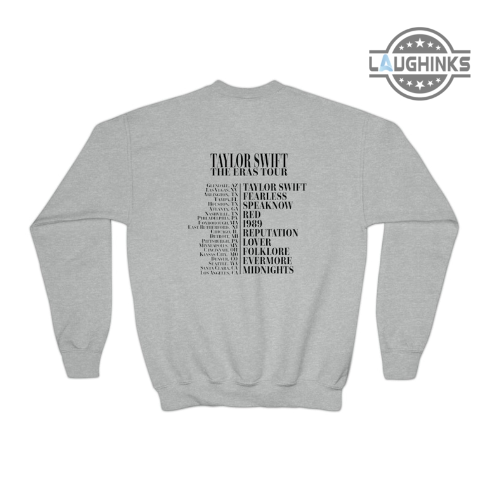 Taylor Swift Albums Shirt Back Best Taylor Swift Merch Taylor Eras Tour  Shirt - Laughinks