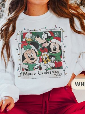 Retro Mickey And Friends Sweatshirt Christmas Disney Sweatshirt Family Holiday Trip Xmas Disneyland Shirt Mickey Chistmas Vintage Shirt revetee 6