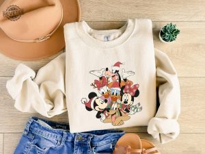 Christmas Sweatshirt Christmas Disney Sweatshirt Mickey And Friends Sweatshirt Disney Family Sweater Disney Disneyland Disneyworld revetee 3