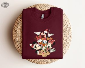 Christmas Sweatshirt Christmas Disney Sweatshirt Mickey And Friends Sweatshirt Disney Family Sweater Disney Disneyland Disneyworld revetee 4