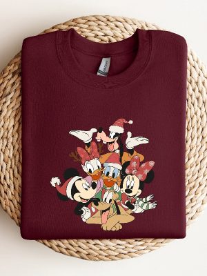 Christmas Sweatshirt Christmas Disney Sweatshirt Mickey And Friends Sweatshirt Disney Family Sweater Disney Disneyland Disneyworld revetee 4