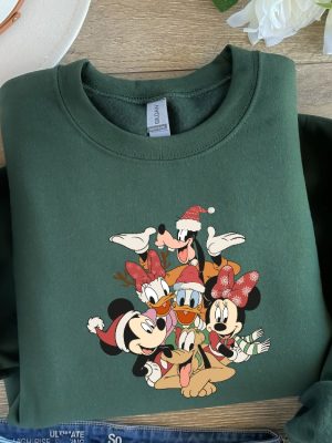 Christmas Sweatshirt Christmas Disney Sweatshirt Mickey And Friends Sweatshirt Disney Family Sweater Disney Disneyland Disneyworld revetee 5