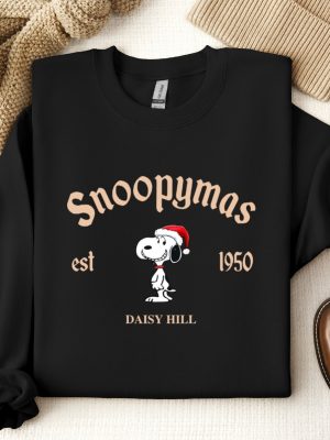 Snoopy Christmas Sweatshirt Charlie And The Snoopy Christmas Sweatshirt Cartoon Dog Sweatshirt Christmas Gift Vintage Sweatshirt revetee 2