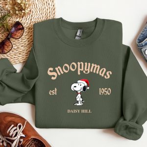 Snoopy Christmas Sweatshirt Charlie And The Snoopy Christmas Sweatshirt Cartoon Dog Sweatshirt Christmas Gift Vintage Sweatshirt revetee 3