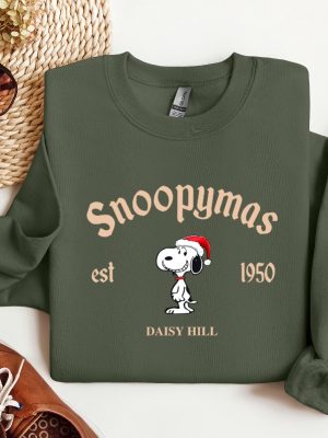 Snoopy Christmas Sweatshirt Charlie And The Snoopy Christmas Sweatshirt Cartoon Dog Sweatshirt Christmas Gift Vintage Sweatshirt revetee 3