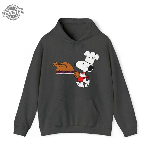 Snoopy Unisex Heavy Blend Hooded Sweatshirt For Thanksgiving Gift For Friend revetee 2