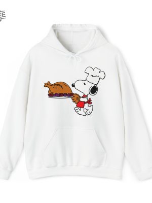 Snoopy Unisex Heavy Blend Hooded Sweatshirt For Thanksgiving Gift For Friend revetee 4