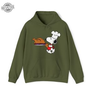 Snoopy Unisex Heavy Blend Hooded Sweatshirt For Thanksgiving Gift For Friend revetee 5