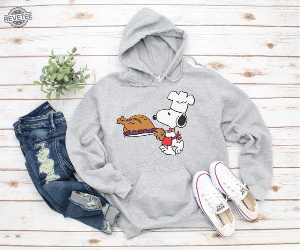 Snoopy Unisex Heavy Blend Hooded Sweatshirt For Thanksgiving Gift For Friend revetee 7