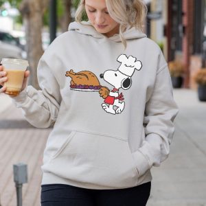 Snoopy Unisex Heavy Blend Hooded Sweatshirt For Thanksgiving Gift For Friend revetee 8
