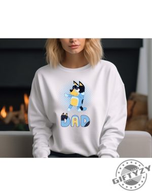 Cute Bluey Family Sweatshirt Bluey Dad Apparel Personalized Bluey Tshirt Family Fun Hoodie Cartoon Character Shirt giftyzy 3