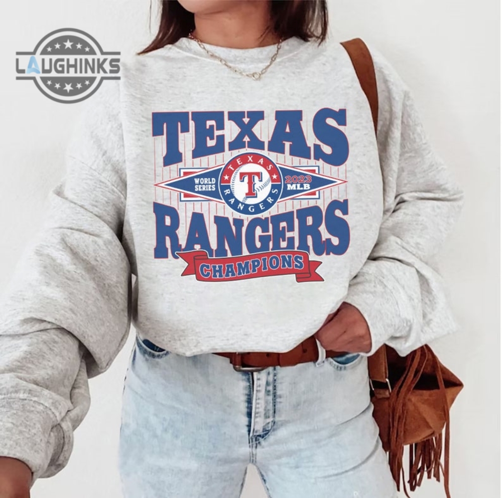 Rangers Championship Shirt Hoodie Sweatshirt Texas Rangers Champion Shirts Mlb Baseball Game Day Tshirt World Series Champions 2023 Crewneck Fan Gift