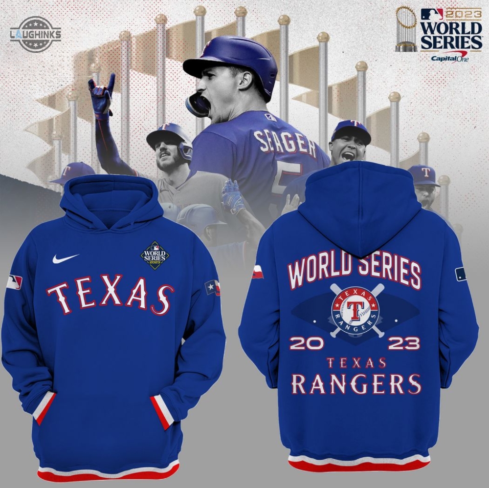 Texas Rangers World Series Champions Hoodie Tshirt Sweatshirt Nike Womens Mens Kids All Over Printed Nike Alcs 2023 Baseball Championship Shirts Navy Mlb