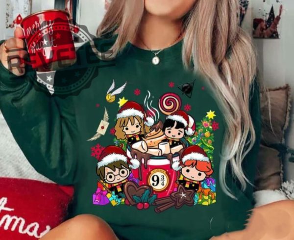 Magic Harry Christmas Coffee Sweatshirt Unique revetee 1