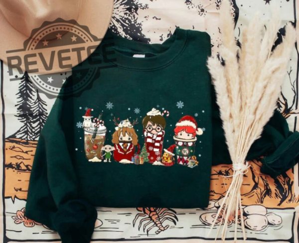 Magic Harry Coffee Latte Christmas Sweatshirt Unique revetee 1