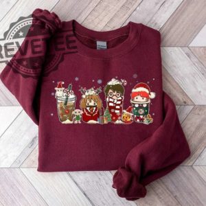 Magic Harry Coffee Latte Christmas Sweatshirt Unique revetee 2