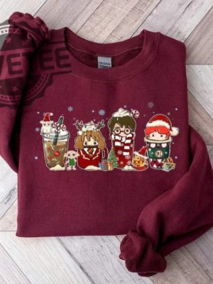 Magic Harry Coffee Latte Christmas Sweatshirt Unique revetee 2