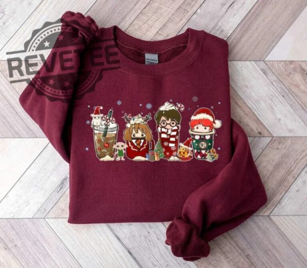 Magic Harry Coffee Latte Christmas Sweatshirt Unique revetee 2