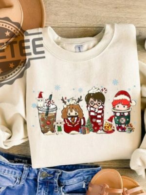 Magic Harry Coffee Latte Christmas Sweatshirt Unique revetee 3