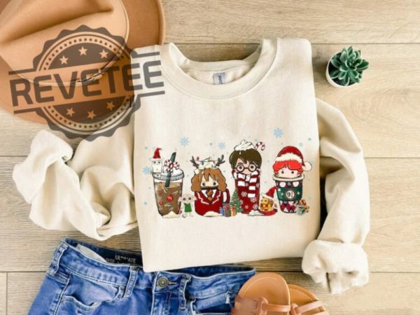 Magic Harry Coffee Latte Christmas Sweatshirt Unique revetee 3