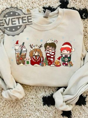 Magic Harry Coffee Latte Christmas Sweatshirt Unique revetee 4