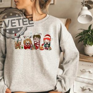 Magic Harry Coffee Latte Christmas Sweatshirt Unique revetee 5