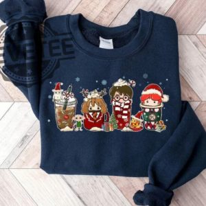 Magic Harry Coffee Latte Christmas Sweatshirt Unique revetee 7