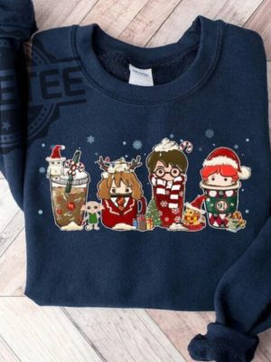 Magic Harry Coffee Latte Christmas Sweatshirt Unique revetee 7