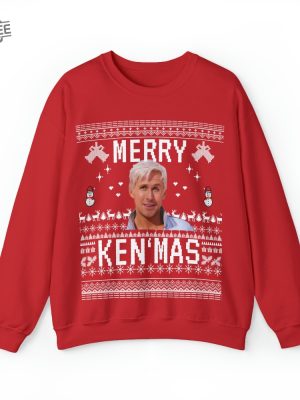 Merry Kenmas Barbie Christmas Sweatshirt Ugly Christmas Sweaters Cozy Couples Edition Ken Jumper Merry Christmas revetee 4