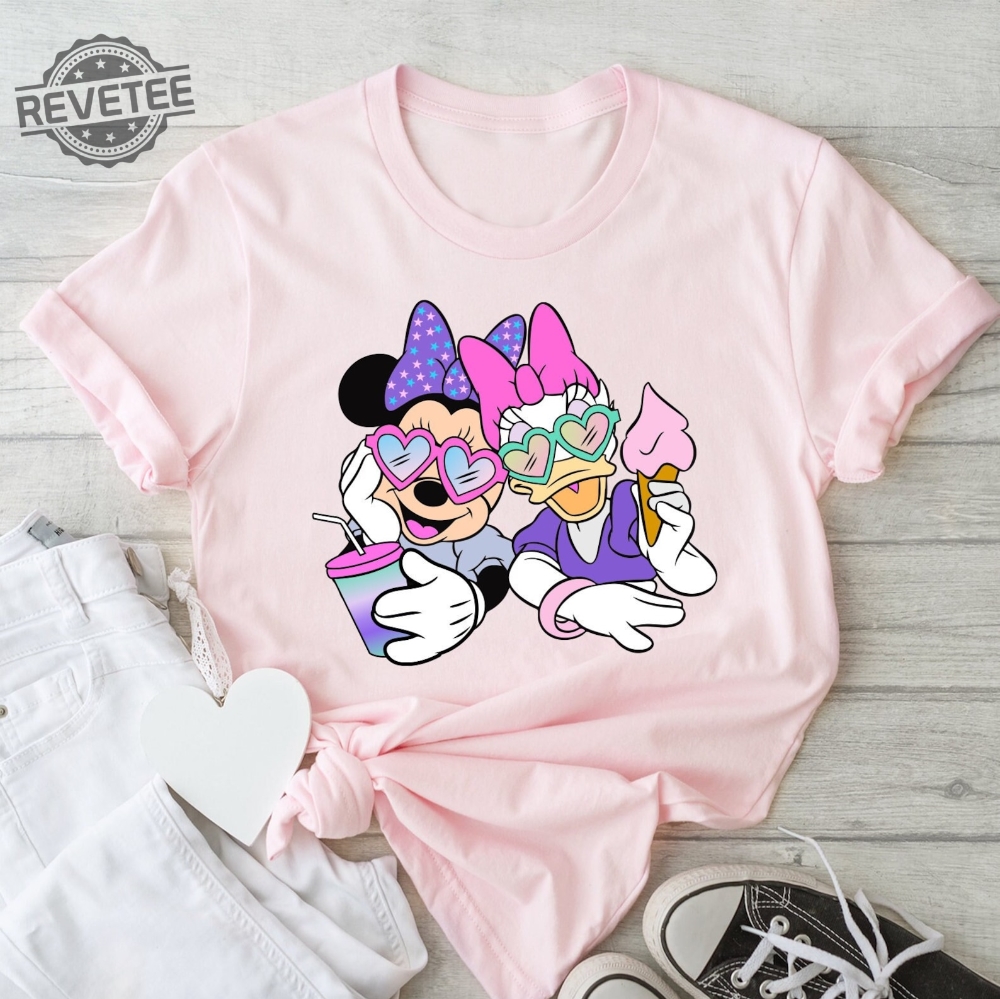 Retro Minnie And Daisy Face Best Friends Minnie And Daisy Shirt Disney Tie Dye Shirts