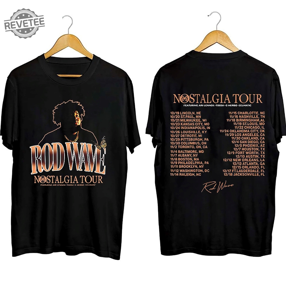 Rod Wave Nostalgia Tour 2023 Shirt Rod Wave Concert Shirt Nostalgia Tour Shirt Unique