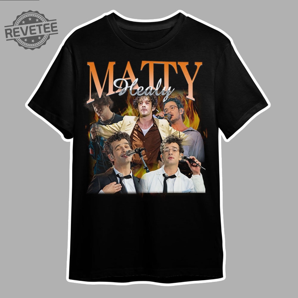 Mattyhealy Vintage Graphic 90S Tshirt Pop Rock Band Homage Graphic T Shirt Unisex Bootleg Retro 90S Fans Tee Custom Photo Shirt Unique