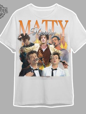 Mattyhealy Vintage Graphic 90S Tshirt Pop Rock Band Homage Graphic T Shirt Unisex Bootleg Retro 90S Fans Tee Custom Photo Shirt Unique revetee 2