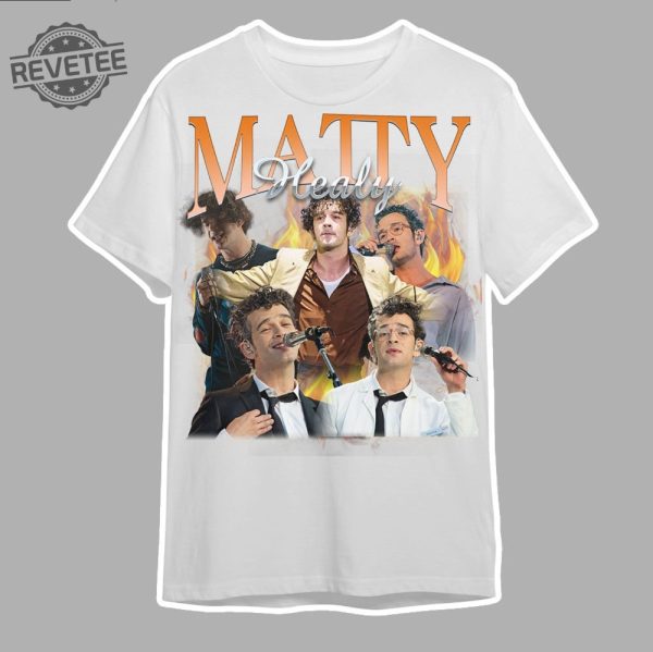 Mattyhealy Vintage Graphic 90S Tshirt Pop Rock Band Homage Graphic T Shirt Unisex Bootleg Retro 90S Fans Tee Custom Photo Shirt Unique revetee 2