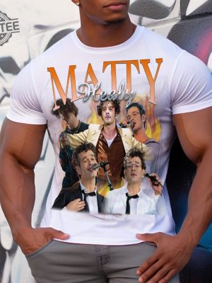 Mattyhealy Vintage Graphic 90S Tshirt Pop Rock Band Homage Graphic T Shirt Unisex Bootleg Retro 90S Fans Tee Custom Photo Shirt Unique revetee 4