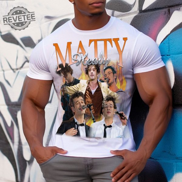 Mattyhealy Vintage Graphic 90S Tshirt Pop Rock Band Homage Graphic T Shirt Unisex Bootleg Retro 90S Fans Tee Custom Photo Shirt Unique revetee 4