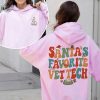 Vet Tech Christmas Sweatshirt Veterinary Technician Gift Christmas Gift For Veterinarian Santas Favorite Vet Tech Shirt Unique revetee 1