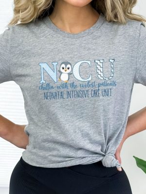 Winter Nicu T Shirt Nicu Christmas Shirt Neonatal Icu Tee Cute Penguin Nurse Tee Nicu Holiday Shirts Nicu Tech Shirt Nicu Squad Tshirt Unique revetee 5