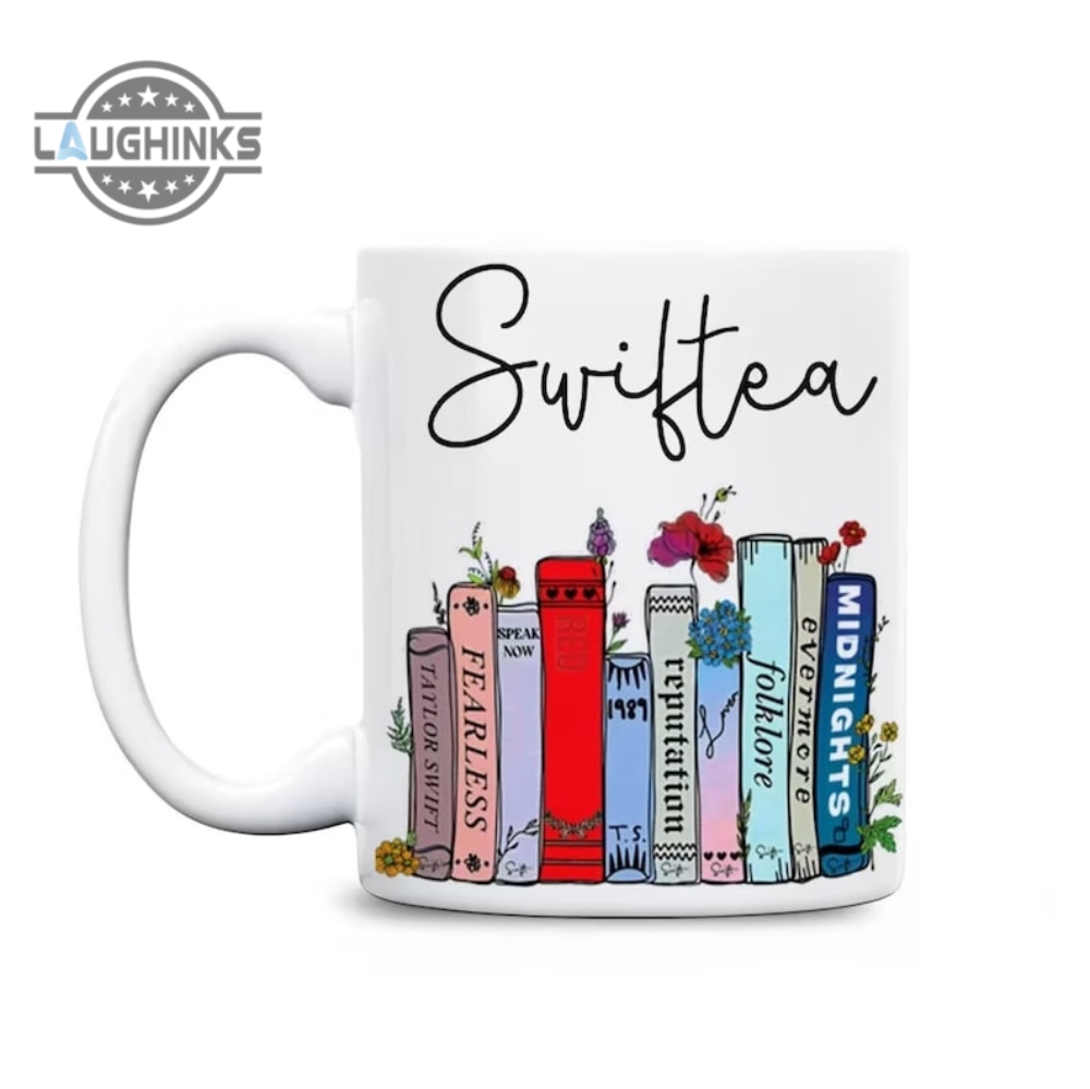 Swiftea Mug Camping Accent Color Changing Travel Cups Taylors Version Swifties Gift For Coffee Lovers All Too Well 1989 Reputation Red Music Albums As Books