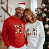 Horse Lover Animal Christmas Shirt Christmas Farm Animals T Shirt Funny Horse Christmas Hoodie Horses In A Row Tee Xmas Gift For Horse Mom Unique revetee 2