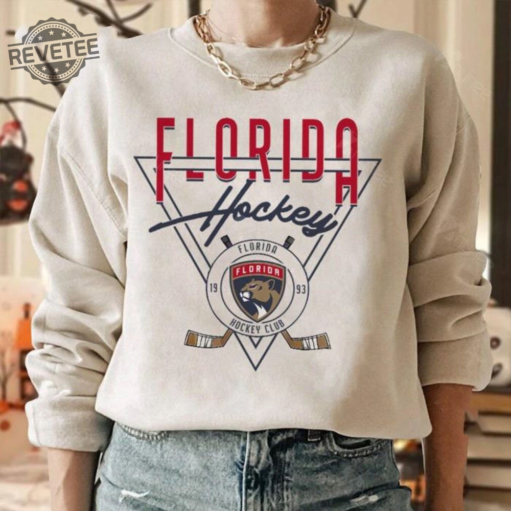 Vintage Florida Panthers Sweatshirt Panthers Tee Hockey Sweatshirt College Sweater Hockey Fan Shirt Florida Hockey Shirt Gift For Fan Unique