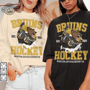 Vintage Bootleg Bruins Ice Hockey Shirt Matt Poitras Milan Lucic Mascot Bootleg Boston Game Day Hockey Fan Unisex Sweatshirt Unique revetee 3