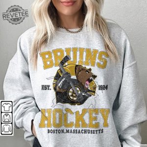 Vintage Bootleg Bruins Ice Hockey Shirt Matt Poitras Milan Lucic Mascot Bootleg Boston Game Day Hockey Fan Unisex Sweatshirt Unique revetee 5