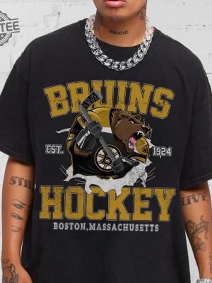 Vintage Bootleg Bruins Ice Hockey Shirt Matt Poitras Milan Lucic Mascot Bootleg Boston Game Day Hockey Fan Unisex Sweatshirt Unique revetee 6