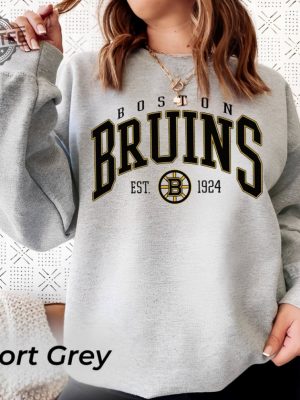 Vintage Boston Hockey Sweatshirt Boston Bruins Shirt Bruins Tee Hockey Sweatshirt Hockey Fan Shirt Boston Hockey Shirt Unique revetee 3