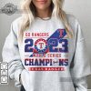 Go Rangers 2023 World Series Champions Texas Rangers Shirt Sweatshirt Sport T Shirt Unique revetee 1