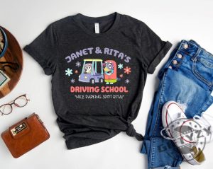 Janet And Ritas Driving School Shirt Nice Parking Spot Rita Tshirt Bluey Hoodie Bluey And Bingo Sweatshirt Bluey Kids Shirt giftyzy 4