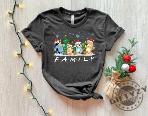 Christmas Bluey Family Shirt Family Bluey Tshirt Bluey Party Sweatshirt Bluey Christmas Hoodie Bluey Theme Shirt giftyzy 12